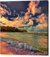 Clouds On Fire Canvas Print