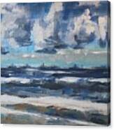 Clouds Over The North Sea On A Spring Day Canvas Print