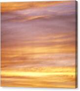 Cloudy Sunset Sky Canvas Print