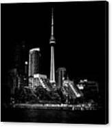 Cn Tower From Bathurst Quay Toronto Canada Canvas Print