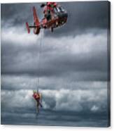 Coast Guard Rescue Operation Canvas Print