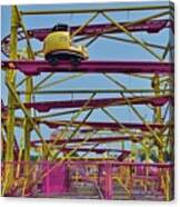 Coaster Ride Framework   Indiana  Summer Canvas Print