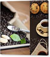 Coffee Collage Photo Canvas Print
