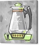 Coffee Pot Lime Canvas Print