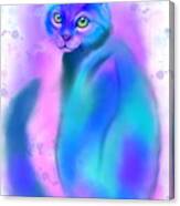 Color Wash Cat Canvas Print
