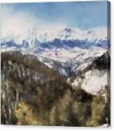 Colorado Mountains 4 Landscape Art By Jai Johnson Canvas Print