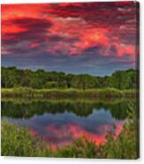 Colorado Ponds Sunset Canvas Print