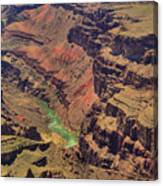 Colorado River Snaking Thruogh Grand Canyon Canvas Print