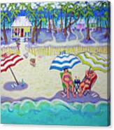 Colorful Beach Hideaway Canvas Print