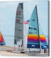 Colorful Catamarans 4 Delray Beach Florida Canvas Print