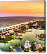 Colorful Point Sunset Canvas Print