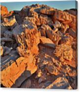 Colorful Sunrise On Valley Of Fire Canvas Print