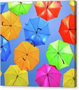 Colorful Umbrellas I Canvas Print