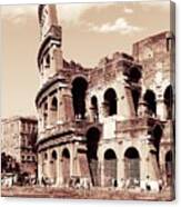 Colosseum Toned Sepia Canvas Print