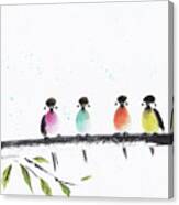 Colourful Family Canvas Print