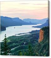 Columbia River With Vista House Canvas Print