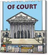 Contempt Of Court Canvas Print