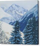 Cool Blue Mountains Canvas Print