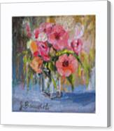 Coral Bouquet Canvas Print