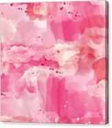 Cotton Candy Clouds- Abstract Watercolor Canvas Print