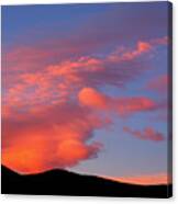 Cotton Candy Clouds Canvas Print