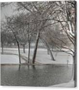 Cottonwood Park Winter 2 Canvas Print