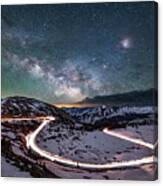 Cottonwood Pass Colorado Milky Way Galaxy Canvas Print