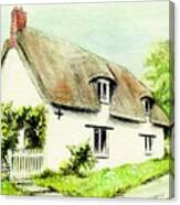Country Cottage England Canvas Print