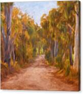 Country Roads 2  Impressionism Art Canvas Print
