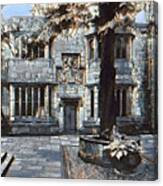 Courtyard Of Skipton Castle Canvas Print
