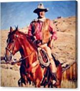 Cowboy John Wayne Canvas Print