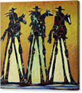 Cowboy Sundown Canvas Print