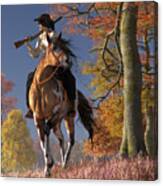 Cowgirl Autumn Canvas Print