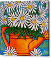 Crazy For Daisies Canvas Print