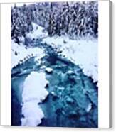 Frozen Creek Canvas Print