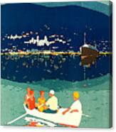 Crimea, Tourists On A Small Boat Canvas Print