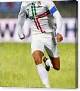 Cristiano Ronaldo - Soccer Legend Canvas Print