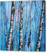 Crystal Blue Forest Canvas Print