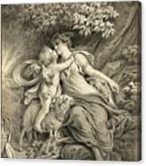 Cupid And The Huntress Canvas Print