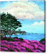 Cypress Trees By Lovers Point Canvas Print