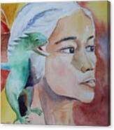 Daenerys Targaryen Born Dragon Canvas Print