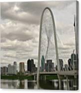 Dallas Suspension Bridge Canvas Print