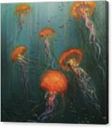 Dance Of The Jellyfish Canvas Print