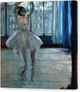 Dancer In Front Of A Window Canvas Print