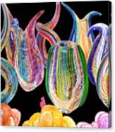 Dancing Glass Objects Canvas Print