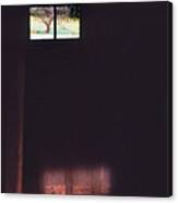 Dark Cabin Window Canvas Print