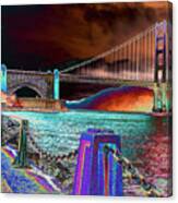 Dark Sky At The Golden Gate Canvas Print
