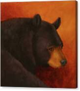 Darkly Dreaming Bear Canvas Print