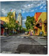 At The Corner Of Dauphin And Jackson Street Canvas Print