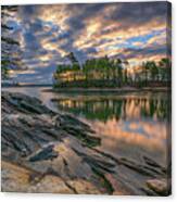 Dawn At Wolfe's Neck Woods Canvas Print